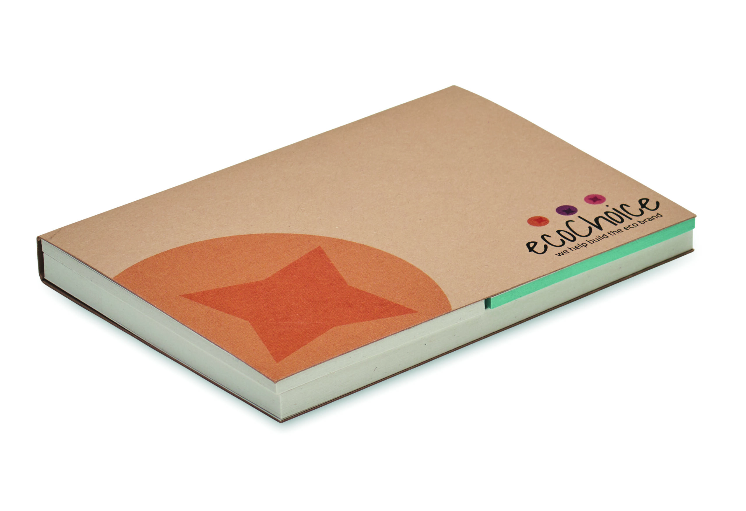 Recycled paper soft cover memo pad (EU made)