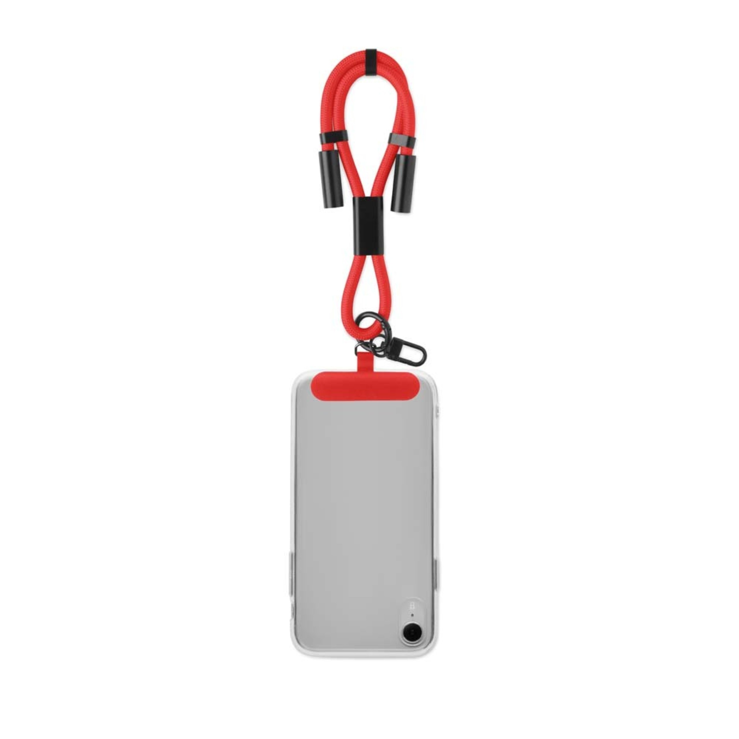 Adjustable type C to C, 60W charging cable short strap phone holder