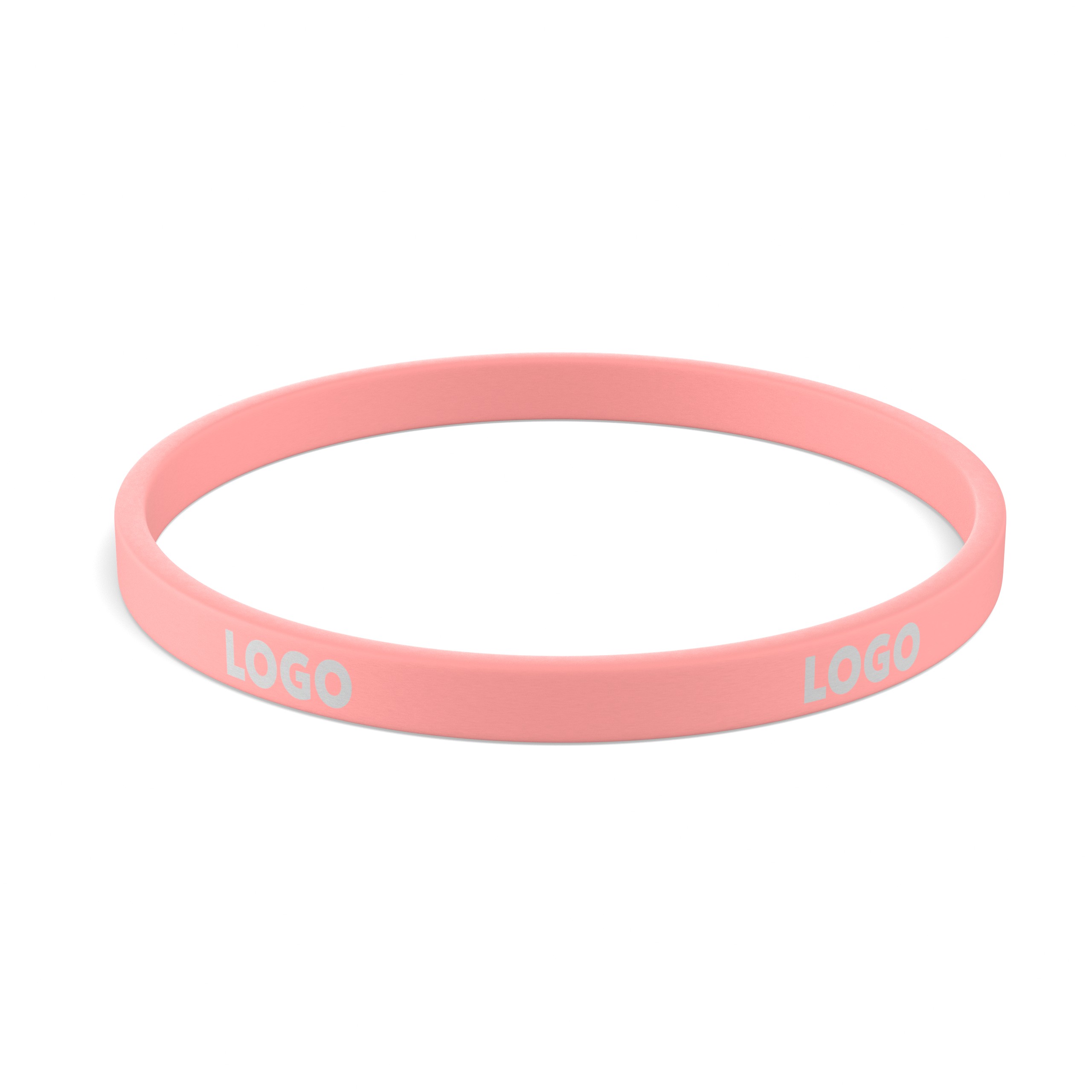 Customised silicone wristbands (5mm width)