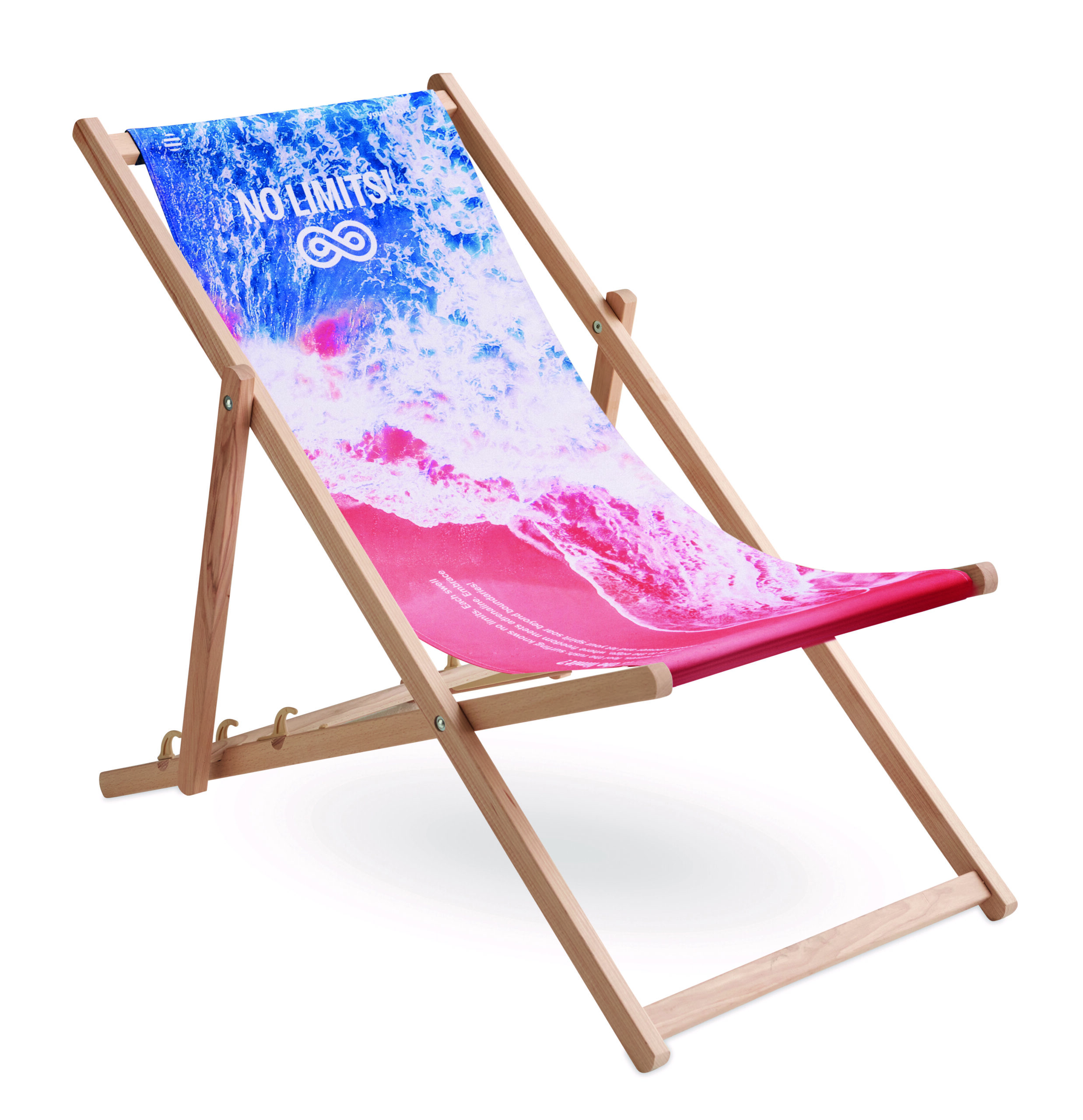 Classic deck chair with removable cover (EN581 Certified)