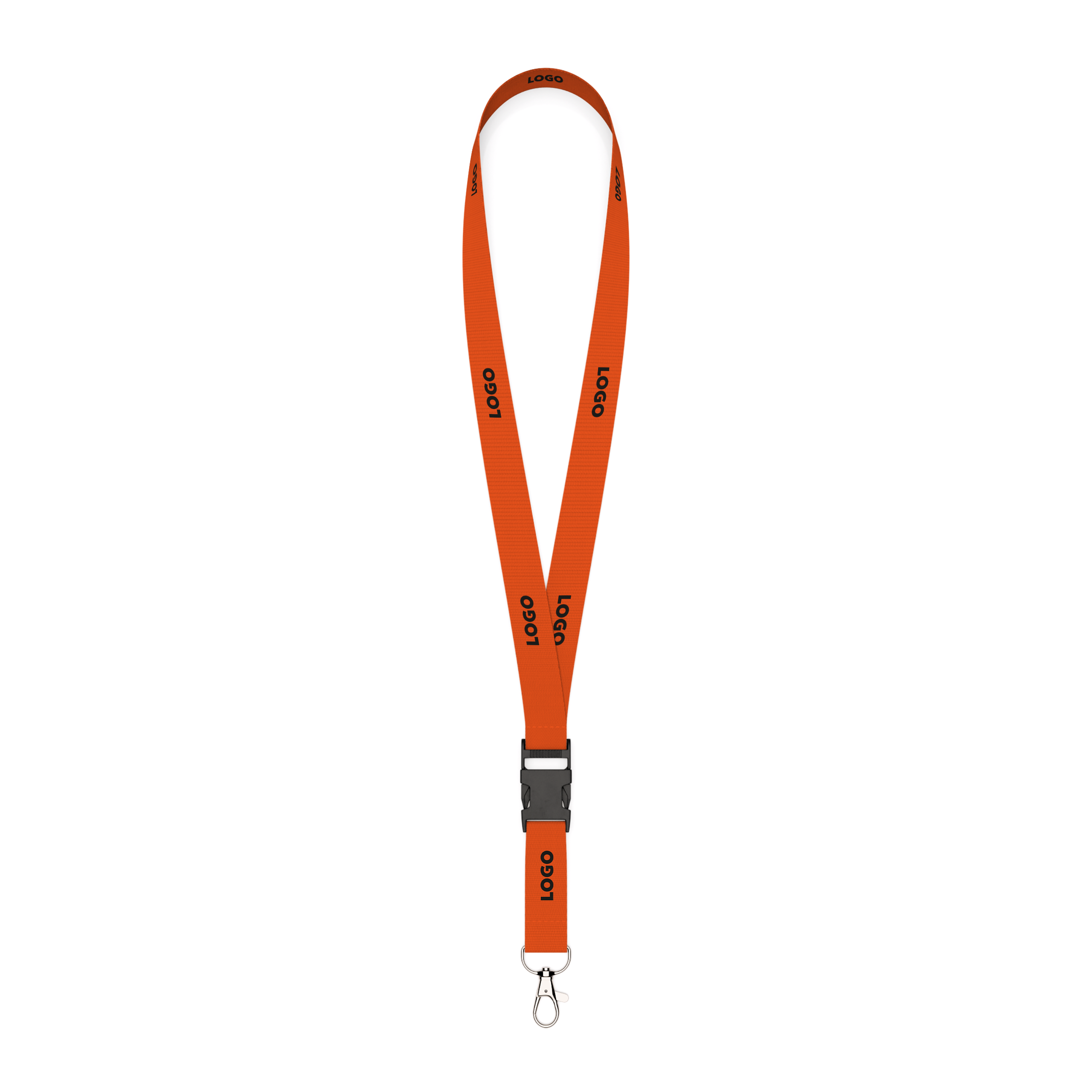 Detachable polyester pantone matched screenprint lanyard