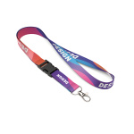 Detachable RPET sublimation lanyard