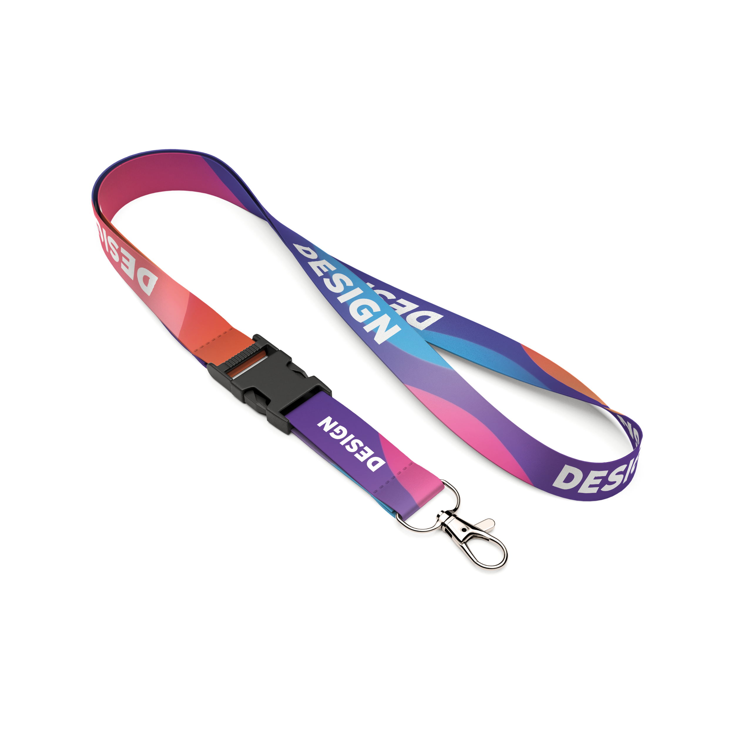 MODELC-ML1304-ST-V1perspective.png Detachable RPET sublimation lanyard - slika 1